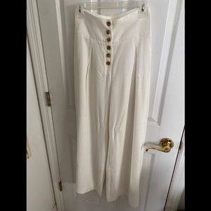 High waist wide leg pants